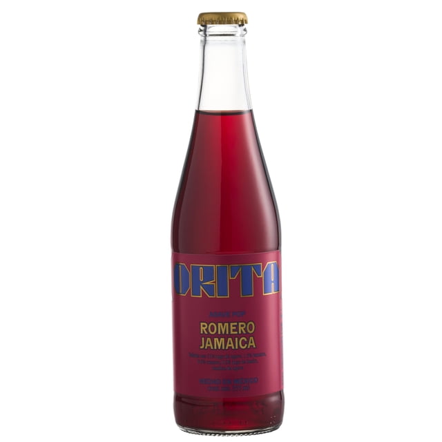 ORITA Agave Pop, Refresco Mexicano con Jugo de Agave, Sabor Romero Jamaica, 12 Pack, 355 ml