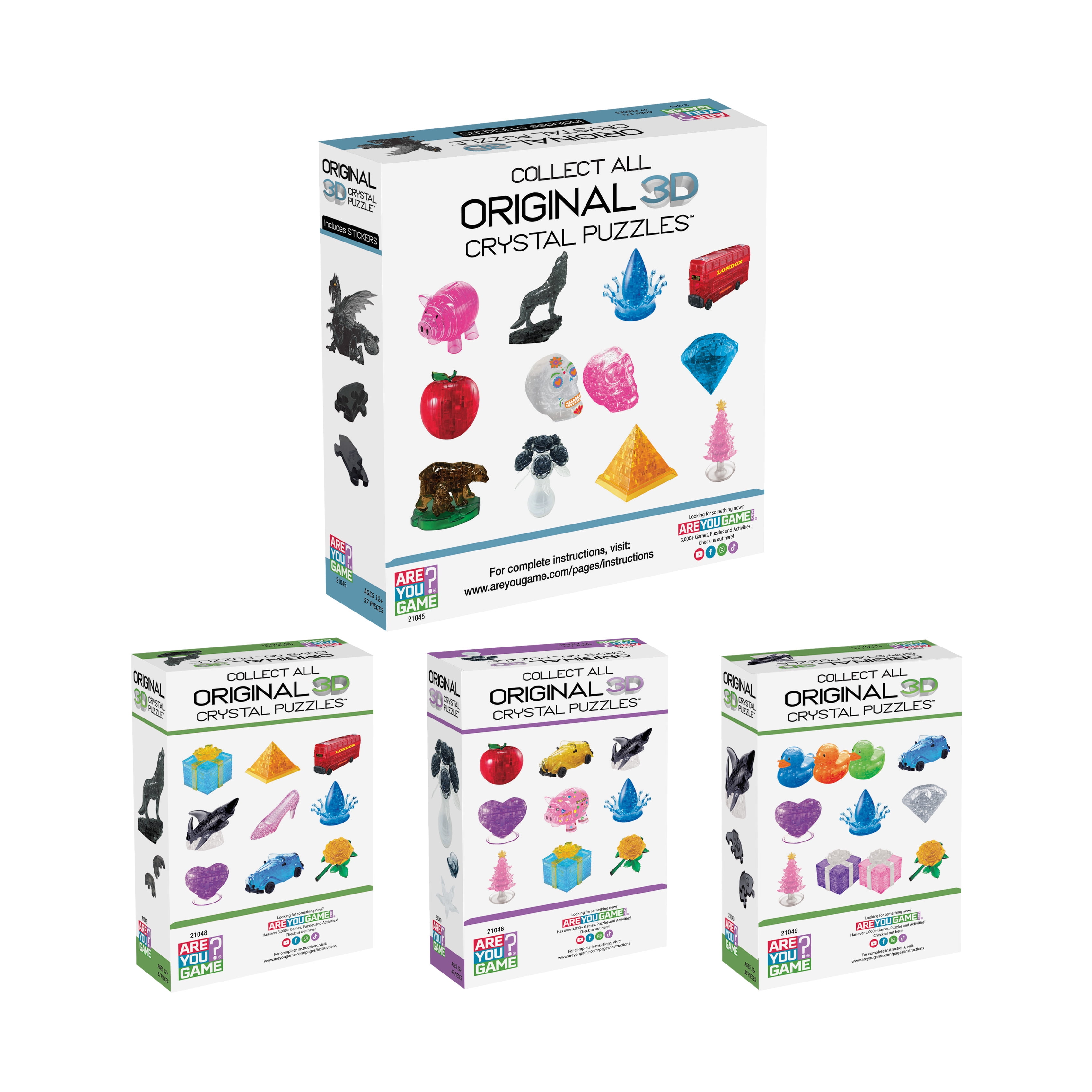 AreYouGame.com 3D Crystal Puzzle - Black Magic Collection: 179 Pcs