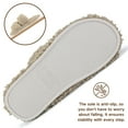 thumbnail image 7 of BERANMEY Womens Fuzzy Open Toe Slippers Faux Fur Slippers with Memory Foam House Shoes Lightweight for Indoor Outdoor & Home Use, 7 of 7