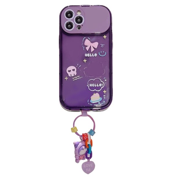 Funda de teléfono irrompible con bonita funda protectora de dibujos animados para iPhone 13 Pro Max con diseño de conejo de dibujos animados