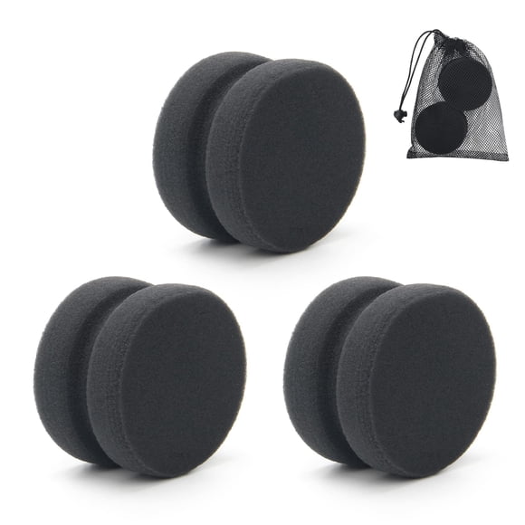 Aplicador de esponja de pintura Boyistar Black, 3 unidades con bolsa de almacenamiento