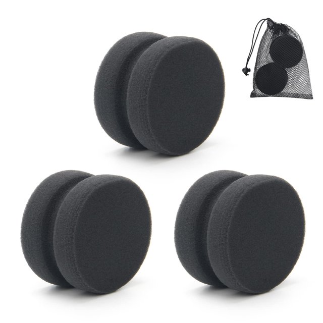 Aplicador de esponja de pintura Boyistar Black, 3 unidades con bolsa de almacenamiento