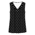 thumbnail image 4 of Ashirexll Sleeveless Tops for Women, Fashion Polka Dots V-Neck Sleeveless Blouses Printed Summer Tops, 4 of 6
