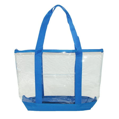 Liberty Bags Clear Zip Top Tote Bag with Double Handles - 0