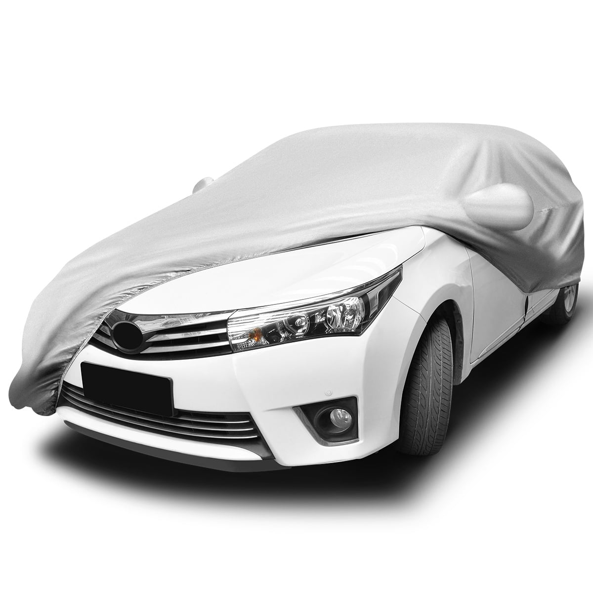 Car Cover Full Sedan Covers with Reflective Strip Sunscreen Protection W1L0