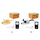 thumbnail image 3 of Greeniant Peluche que gira alrededor de juguetes interactivos para gatos Control remoto ratón gato juguete Juguetes para gatos Gris Modelo de control remoto, 3 of 6