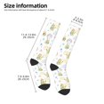 thumbnail image 5 of Easygdp Green Blue Avocado Soccer Socks Sport Knee High Socks Calf Compression Athletic Socks for Men and Women, 5 of 9