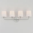 thumbnail image 2 of Bristol 4 - Light Satin Nickel / Silver Modern / Transitional Incandescent Glass And Steel, 2 of 4
