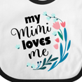 thumbnail image 4 of Inktastic My Mimi Loves Me Girl Girls Baby Bib, 4 of 4
