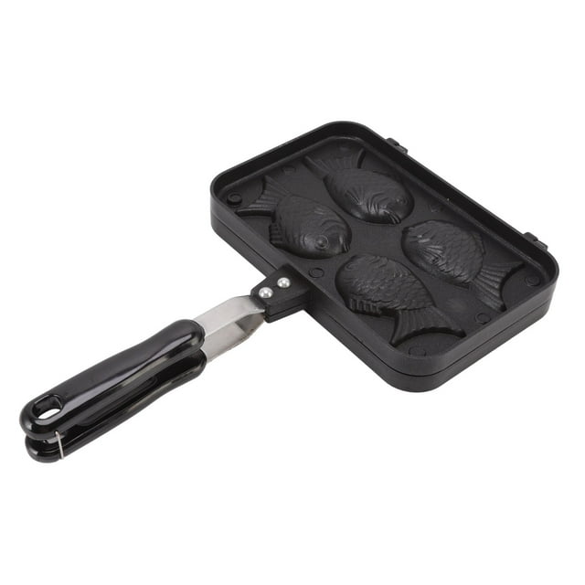 Taiyaki Moule à gâteau en forme de poisson Taiyaki anti-adhésif Double moule à gaufres