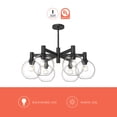 thumbnail image 2 of CH506230MBOP-Alora Lighting-Castilla - 6 Light Chandelier-12.63 Inches Tall and 29.5 Inches Wide Opal Matte Glass  Matte Black Finish, 2 of 7