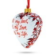 thumbnail image 4 of Valentine's Day Heart Shape Glass Christmas Ornament, 4 of 4