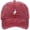 Red, variant on Pigeon Embroidered Vintage Baseball Cap Washed Cotton Dad Hat for Outdoor Black 56-58cm