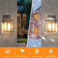 thumbnail image 2 of Lámpara de pared exterior WIHTU impermeable negra con base E26, 2 of 8