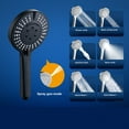 thumbnail image 4 of Hovmgk High-Pressure Handheld Showerhead, 8 Spray Modes, ABS Material, Black/Gray/Silver, High-Pressure Shower for Low Water Pressure, Perfect for Seniors, Kids & Home Use, Easy Install, 4 of 6