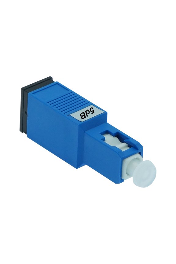 SC/UPC SM Attenuator F-M 5dB Plastic Blue, 3 Pack