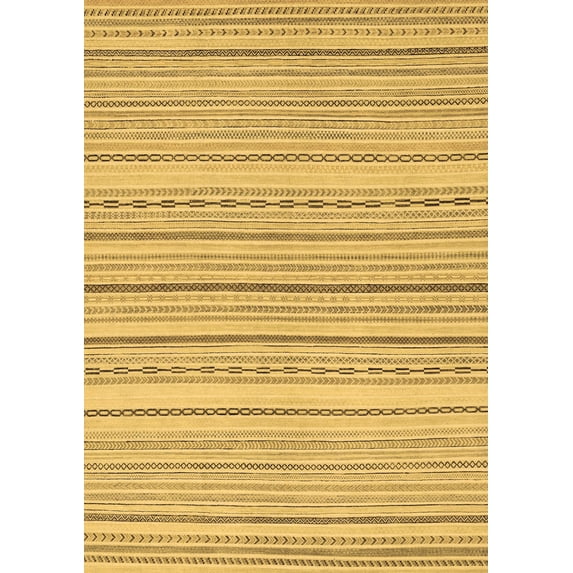 Ahgly Company Indoor Rectangle Oriental Brown Modern Area Rugs, 2' x 5'