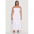thumbnail image 2 of Womens Plus Size Elegant Strapless Tiered Sundress, 2 of 4