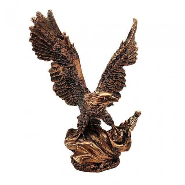 GROWTH TANK Eagle Figurine Sculpture Table Decoration Hand Painted for Housewarming Gift