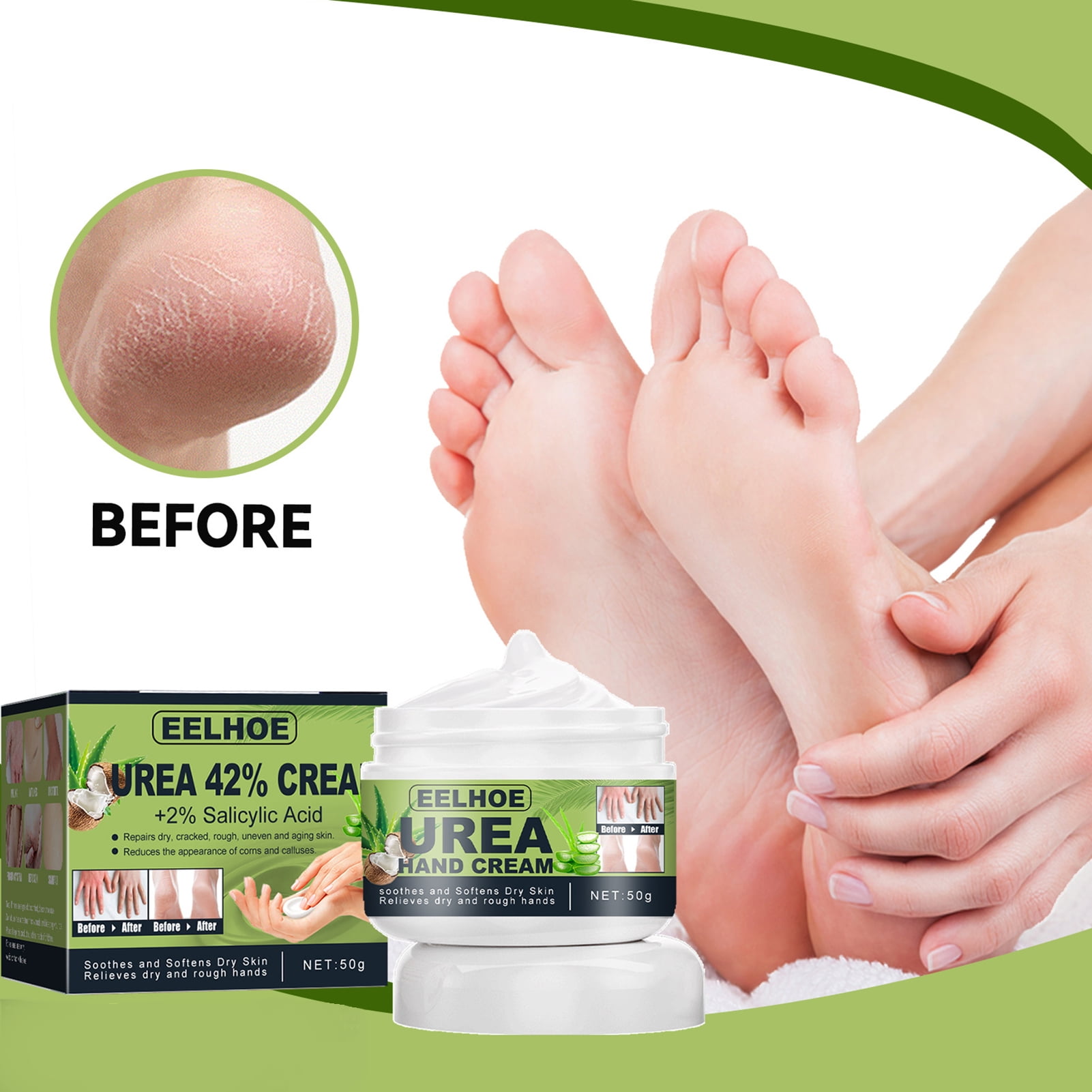 Anti Fungal Foot Repair Foot Cream Dead Skin Removal Peeling Moisturizing  Exfoliation Foot Care Tea Tree Oil Repair Cream for Cracked Heels - China  Foot Cream and Tea Tree Oil Foot Cream