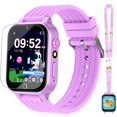 thumbnail image 1 of Reloj inteligente Melontti para niñas de 5 a 12 años con 26 juegos, cámara morada, 1 of 7