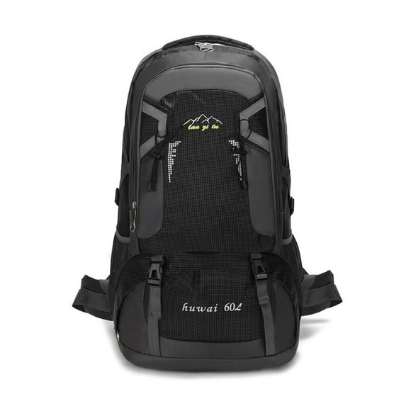 Sonducket de 60L para acampar al aire libre, mochilas de gran capacidad, para escalada, viaje de pesca, bolsa ligera plegable Ropa Deportiva, Zapatos Negro