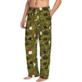 thumbnail image 3 of Kdxio Gnomes Playing in the Garden Print Men's Sleep Pajama Pant Lounge Pants with Pockets, 3 of 8