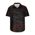 thumbnail image 5 of EQWLJWE Fishing Shirts for Men's Geometric Beach Shirts Casual Button Up Short Sleeves 3D Non Positioning Printed Shirt Party Outfit Fun Holiday Costumes for Home Leisure, 5 of 5