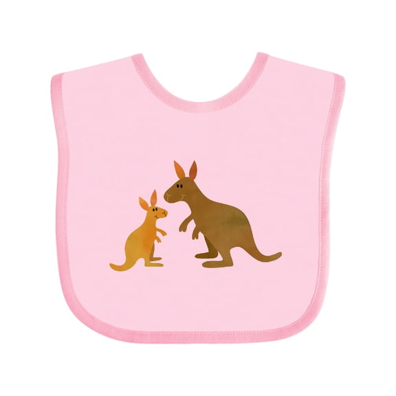 Inktastic Kangaroo Family Boys or Girls Baby Bib
