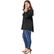 thumbnail image 4 of BluTop Cuello Redondo Mangas Raglán TalExtPaMujer Negro XXL, 4 of 7