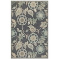 thumbnail image 1 of Trans-Ocean Imports RVI45763033 39 x 59 in. Liora Manne Riviera Floral Cep Tapis Intérieur & Extérieur - Navy, 1 of 1