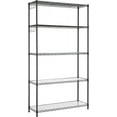 thumbnail image 3 of Garage Shelving, 5 Tier Wire Shelving Unit, Kitchen Storage Rack with Adjustable Shelves, Garage, Black, 3 of 9