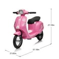 thumbnail image 2 of Kids Bikes 24V 250W Powerful Electric Scooter W/12" Air-Filled Tires,Hand Accelerator & Brake,Dual Rear Suspension,High/Low Speed,MP3 Player with Bluetooth,Slow Start for Safe & Smooth Ride,Recommend, 2 of 21