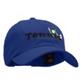 thumbnail image 5 of Tennis Rack and Ball Embroidered Unstructured Cotton Twill Washed Cap - Royal OSFM, 5 of 5