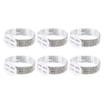 thumbnail image 1 of 6 Pcs Corsage Wristlet Plastic Diamond DIY Wrist Bracelets Flower Kit Silver, 1 of 6
