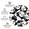 thumbnail image 4 of Balery 4 Pcs Seamless Pattern Cute Pandaleather Coasters Set, Drink Table Cup Coasters For Living Room Kitchen Coffee Decor, 4 of 9