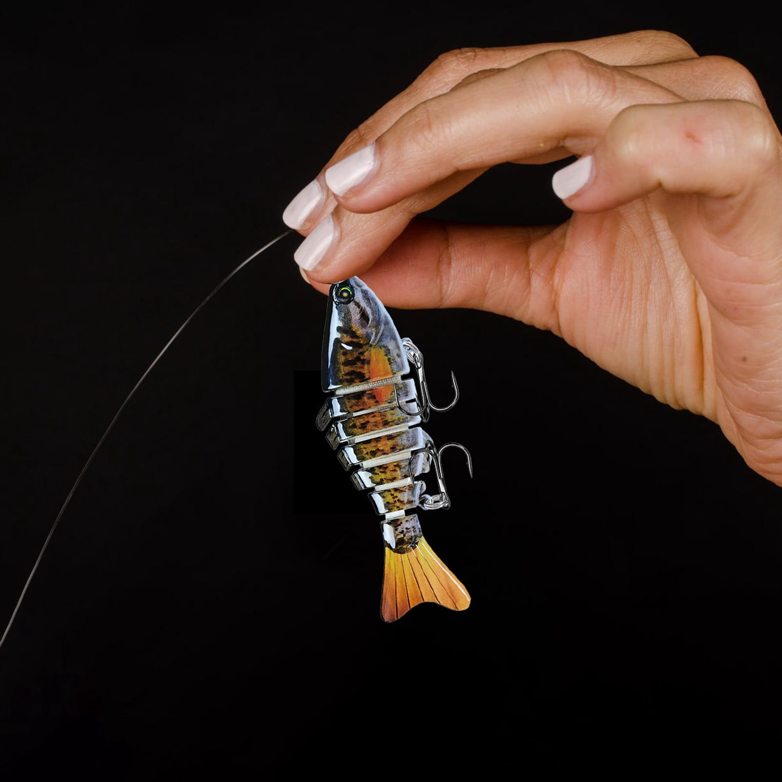 3D Bionic Swimming Bait, 2025 New Bionic Swimming Lure, Bionic Fishing Lures That Swim by Itself, swimbait Fishing Lures,Robotic Swimming Fishing Lure Suitable for All Kinds of Fishing Waters