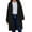 Black, variant on CILENON Chaquetas De Mujer Elegantes Women's Long Sleeve Lapel Coatigan Winter Knit Sweater Jacket Coats (Khaki,L)