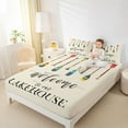 thumbnail image 4 of Feelyou Cartoon Boat Paddle Queen Sheet Sets, Rustic Lake House Bed Set, 4-Piece, 4 of 7