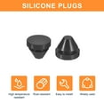 thumbnail image 4 of Uxcell 15pack Silicone Plugs, Rubber Round Snap in Locking Hole Plugs Waterproof Hole Plug for 9-10mm Hole, Black, 4 of 6