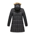 thumbnail image 2 of Haute Edition Women's Mid-Length Puffer Parka Coat with Faux Fur-lined Hood, 2 of 5