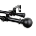 thumbnail image 3 of Home Window Decorative Luna Double Curtain Rod 48-84 inch - Cocoa, 3 of 4