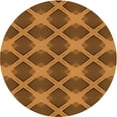 thumbnail image 1 of Ahgly Company Machine Washable Indoor Square Transitional Saddle Brown Area Rugs, 3' Square, 1 of 7