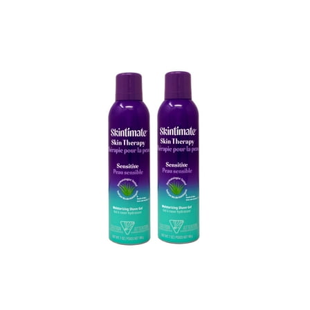 Pack of 2 Skintimate Skin Therapy Sensitive Women's Shave Gel, 7 oz (Package May Vary)