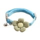 thumbnail image 5 of Collar ligero y ajustable con diseño de gato y cascabel para perros. azul, 5 of 9
