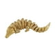 thumbnail image 4 of Figura de cocodrilo articulada de reptil, juguete de simulación de cocodrilo de regalo. Oro, 4 of 9