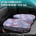 thumbnail image 4 of Premium Butterfly Pattern Memory Foam Seat Cushion Ergonomic Chair Pad for Office Chair, Car, Airplane & Bleachers Sciatica, Tailbone Hip & Back Pain Relief - Chair Cushion for Long Office Workers., 4 of 5