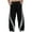 Black, variant on Men's Y2k Graphic Baggy Sweatpants Wide Leg Striped Open Bottom Drawstring Sweatpants with Pockets Green XL