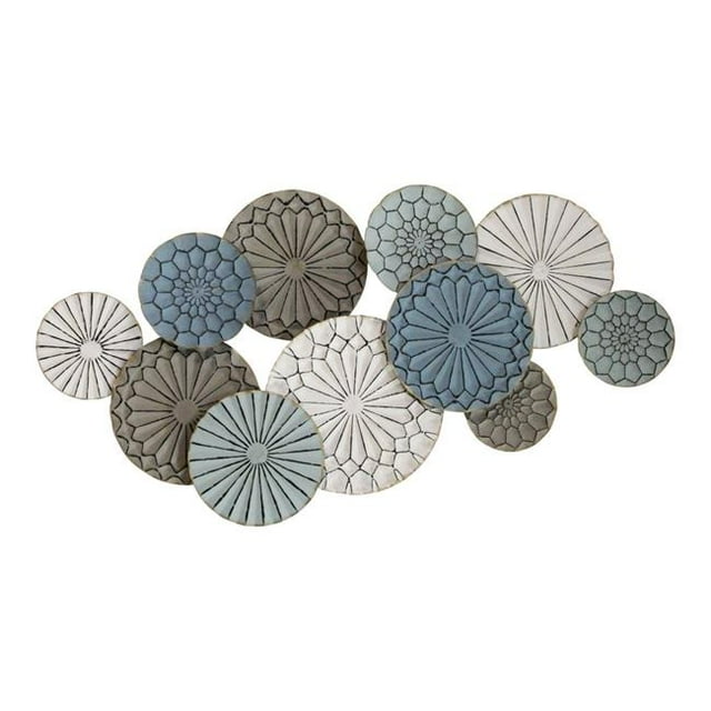 46.5" X 2.56" X 24.8" Multi Metal Wall D??cor