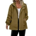 thumbnail image 1 of Wensltd Veste de Sport pour Femmes Légère de Randonnée en Plein Air Imperméable à Manches Longues avec Poches, 1 of 7